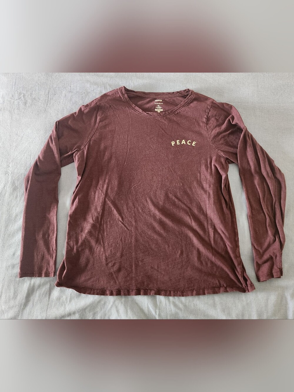 Sonoma Women's XL The Everyday Tee in Wine/Burgundy